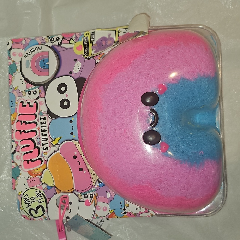 Fluffie Stuffiez Rainbow Plush New